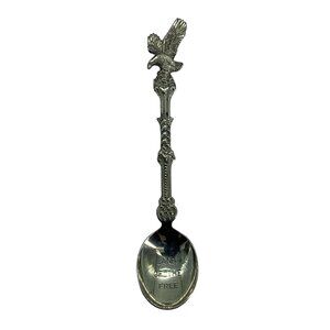 Vintage 1987 Blue Delft Collectible Spoon Eagle & "Land Of The Free" Inscription